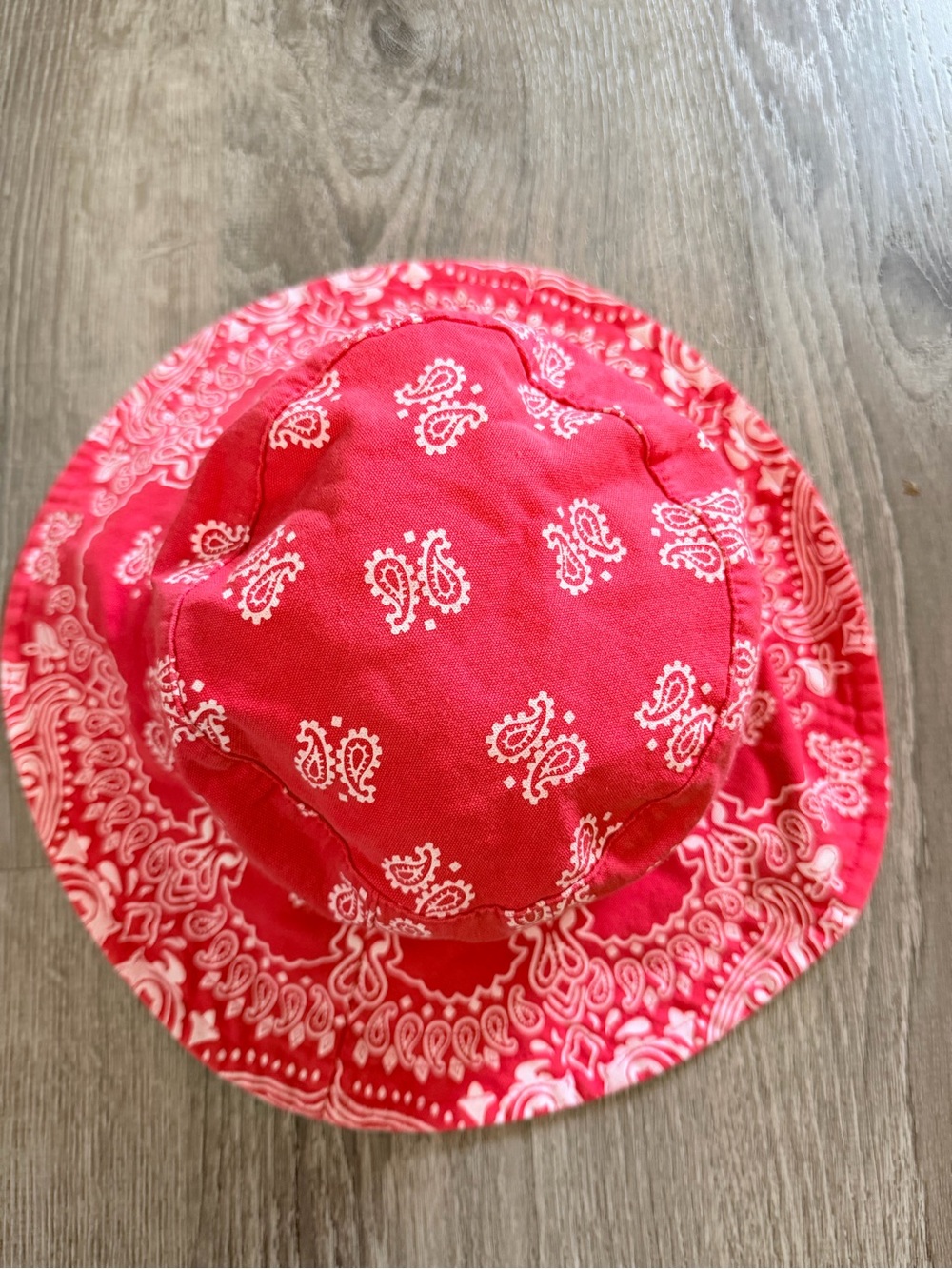 Free People Women’s Red Bandana-Print Bucket Hat